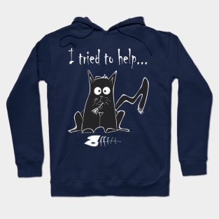 Cat and Fish Hoodie